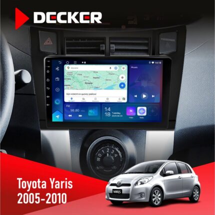 Штатна магнітола Toyota Yaris 2005-2010 Decker D9-007 4x64 DSP 360 4G