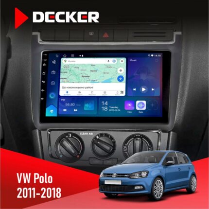 Штатна магнітола Volkswagen Polo Decker D9-007 4x64 DSP 360 4G