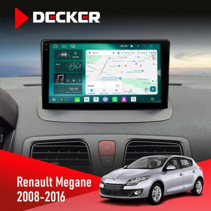 Штатна магнітола Renault Megane III 2008-2016 Decker D9-004