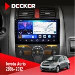 Штатна магнітола Toyota Auris 2006-2012 Decker D9-006 4x64, 4G