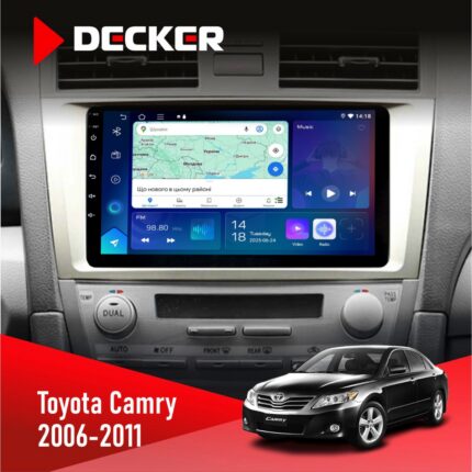 Штатна магнітола Toyota Camry 40 Decker D9-007 з екраном QLED