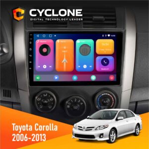 Штатна магнітола Toyota Corolla 2006-2013 Cyclone C9-001 2x64 CPL