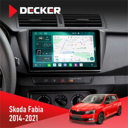 Штатна магнітола Skoda Fabia 2014-2021 Decker D9-004 з DSP 360 та 2k