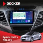 Штатна магнітола Hyundai Elantra 2014-2016 Decker D9-007 з круговим оглядом 360 та 4G