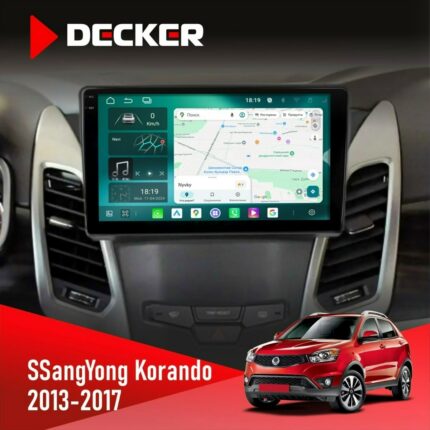 Штатна магнітола SsangYong Korando 2013-2017 Decker D9-004 з екраном 2K