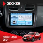 Штатна магнітола Renault Sandero, Logan 2012-2020 Decker D9-010 6x128 DSP 4G 2K