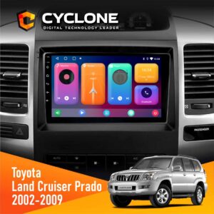 Штатна магнітола Toyota Land Cruiser Prado (120) 2002-2009 Cyclone C9-001 2x64 CPL