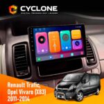 Штатна магнітола Opel Vivaro 2011-2015 Cyclone C10-001 2x64 CPL