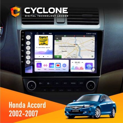 Штатна магнітола Honda Accord 2002-2007 Cyclone з DSP