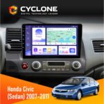 Штатна магнітола Cyclone C10 011 для Honda Civic 2007-2011