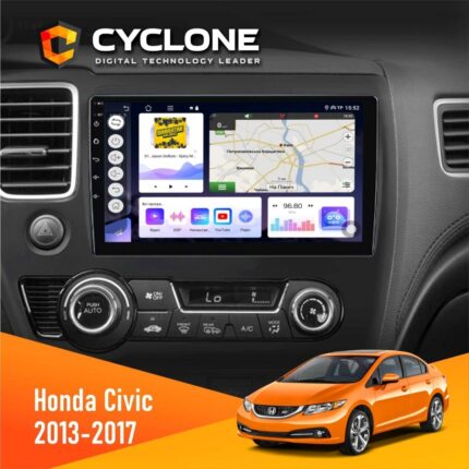 Штатна магнітола Honda Civic 2013-2017 Cyclone C10-011 з DSP