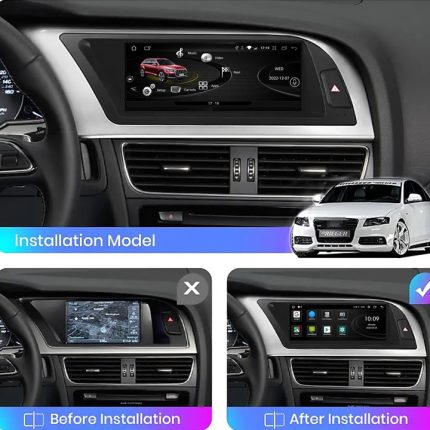 Штатна магнітола Audi A4 FORS.auto для Audi A4/A5/S4/S5/RS4/RS5/B8 MMI-2G (4+32Gb, 8.8’’) 2008-2009 – вигляд збоку