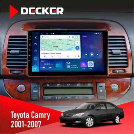 Штатна магнітола Toyota Camry 30 2001-2007 Wood Decker D9-007 4x64 DSP 360 4G