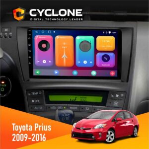Штатна магнітола Toyota Prius 2009-2016 Black Cyclone C9-001 2x64 CPL
