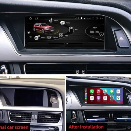 Штатна магнітола FORS.auto для Audi A4 B8 (2009-2016) в інтер'єрі авто
