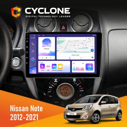 Штатна магнітола Nissan Note Cyclone C10-011 4x64, DSP