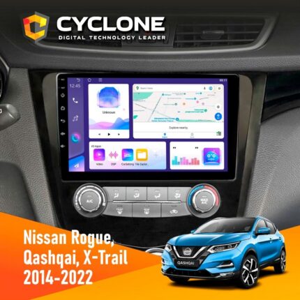 Штатна магнітола Nissan Qashqai, X-Trail 2014+ Cyclone C10-011 4x64, DSP