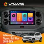 Штатна магнітола Golf Plus Volkswagen Tiguan 2008-2016 Cyclone C10-001 2x64 CPL