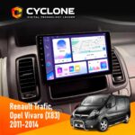 Штатна магнітола Opel Vivaro 2011-2015 Cyclone C10-011 4x64, DSP