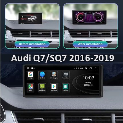 Штатна магнітола Audi Q7 FORS auto (2016-2019) в інтер'єрі