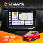 Штатна магнітола Skoda Fabia 2007 2014 магнітола Cyclone C10-011 з DSP