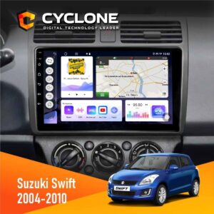 Штатна магнітола Suzuki Swift 2004 2010 Cyclone C10-011 4x64, DSP