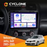 Штатна магнітола Volkswagen Golf 2003-2008 Climate Cyclone C10-011 4x64, DSP