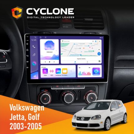 Штатна магнітола Volkswagen Golf 2003-2008 Climate Cyclone C10-011 4x64, DSP