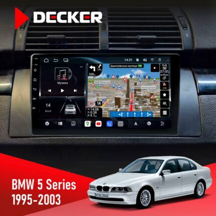 Штатна магнітола BMW E39 1995-2003 Decker D9-011 4x64 DSP 4G 360