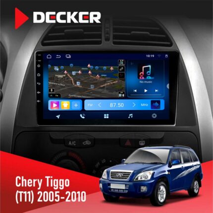 Штатна магнітола Chery Tiggo 2005-2010 Decker D9-008 8x128 DSP 4G