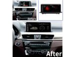 Штатна магнітола FORS.auto для BMW X1 F48/F49 NBT (2016-2018) в інтер'єрі автомобіля