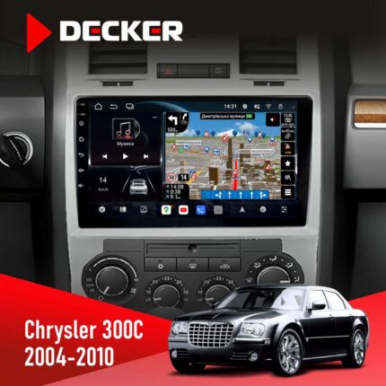 Штатна магнітола Chrysler 300C 2004-2010 Decker D9-011 4x64 DSP 4G 360