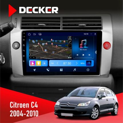 Штатна магнітола Citroen C4 2004-2010 Decker D9-008 8x128 DSP 4G