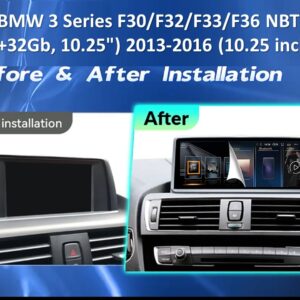 Штатна магнітола FORS.auto для BMW 3/4 Series F30/F32/F33/F36 NBT (2013-2016) - вигляд збоку