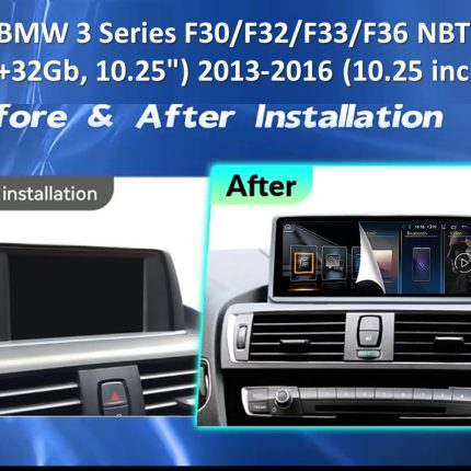 Штатна магнітола FORS.auto для BMW 3/4 Series F30/F32/F33/F36 NBT (2013-2016) - вигляд збоку