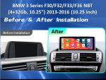 Інтерфейс Android 10 на 10,25 дюйма штатна магнітола BMW F30 FORS auto