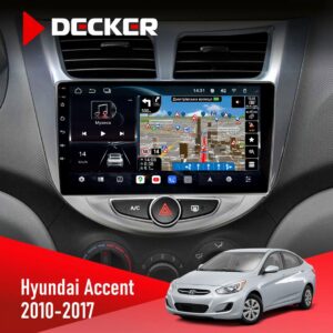 Штатна магнітола Hyundai Accent 2010-2017 Decker D9-011 4x64 DSP 4G 360