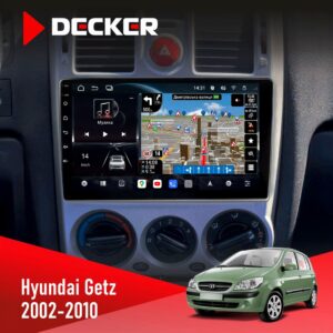 Штатна магнітола Hyundai Getz 2002 2010 Decker D9-011 4x64 DSP 4G 360