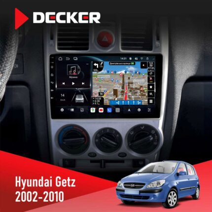 Штатна магнітола Hyundai Getz 2002-2010 Black Decker D9-011 4x64 DSP 4G 360