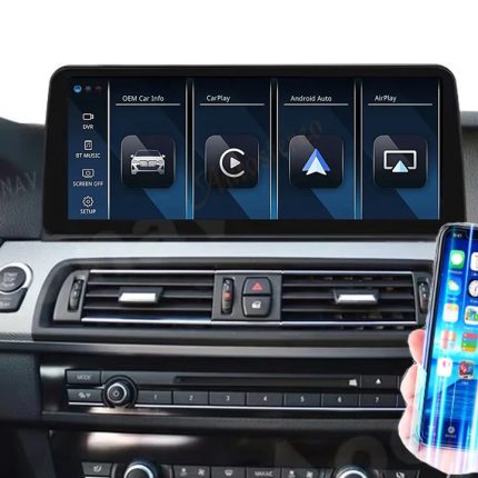 Штатна магнітола FORS.auto для BMW 5 Series F10 F11 F18 NBT (8+64Gb, 12.3") 2013-2016 – вигляд збоку