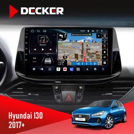Штатна магнітола Hyundai i30 2017 Decker D9-011 4x64 DSP 4G 360