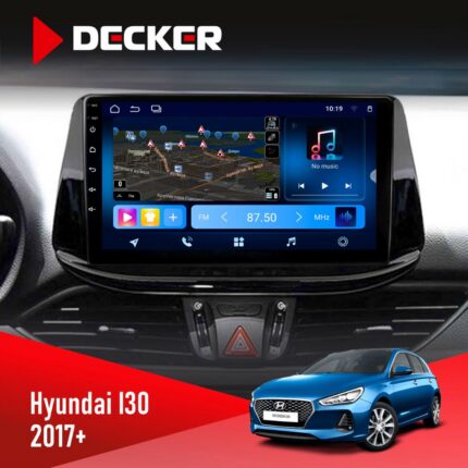 Штатна магнітола Hyundai i30 2017+ Decker D9-008 з 8x128 DSP та 4G