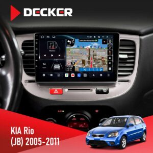 Штатна магнітола Decker D9 011 для KIA Rio (JB) 2005-2011 з екраном 9 дюймів QLED