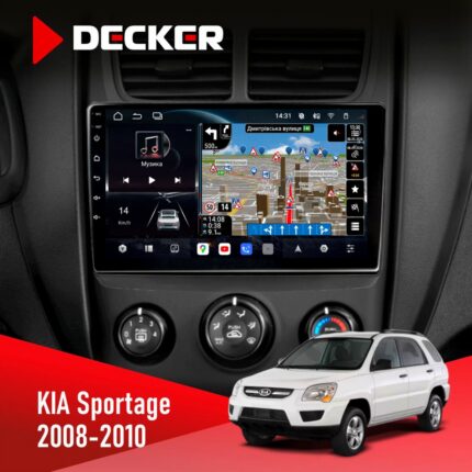 Штатна магнітола Kia Sportage 2008 Decker D9-011 4x64 DSP 4G 360