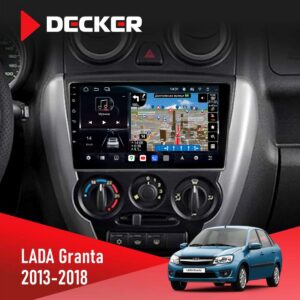 Штатна магнітола Lada Granta 2013-2018 Decker D9-011 4x64 DSP 4G 360