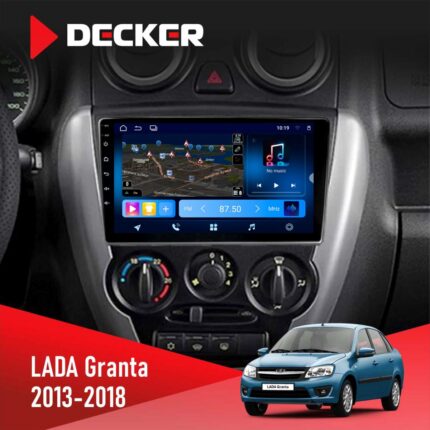 Штатна магнітола Lada Granta 2013-2018 Decker D9-008 8x128 DSP 4G