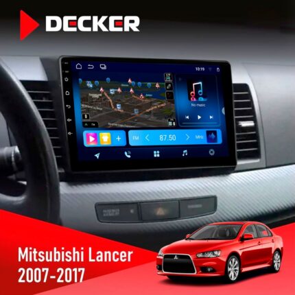 Штатна магнітола Mitsubishi Lancer X Decker D10-008 8x128 DSP 4G