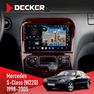 Штатна магнітола Mercedes S Class W220 Decker D9-011 4x64 DSP 4G 360
