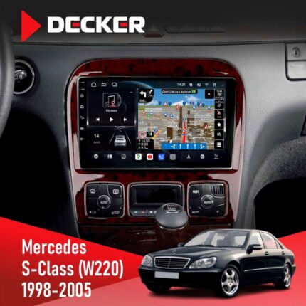 Штатна магнітола Mercedes S Class W220 Decker D9-011 4x64 DSP 4G 360