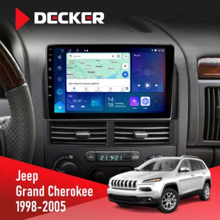 Штатна магнітола Jeep Grand Cheroke 1998-2005 Decker D9-007 4x64 DSP 360 4G
